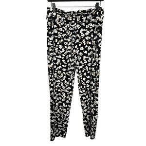 White House Black Market Floral Tapered Ankle Pants Size Small